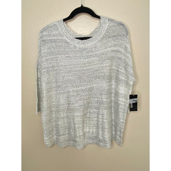 A.n.a A New Approach Womens Gray Sweater NEW Polyester Lightweight Pullover L - Picture 2 of 7